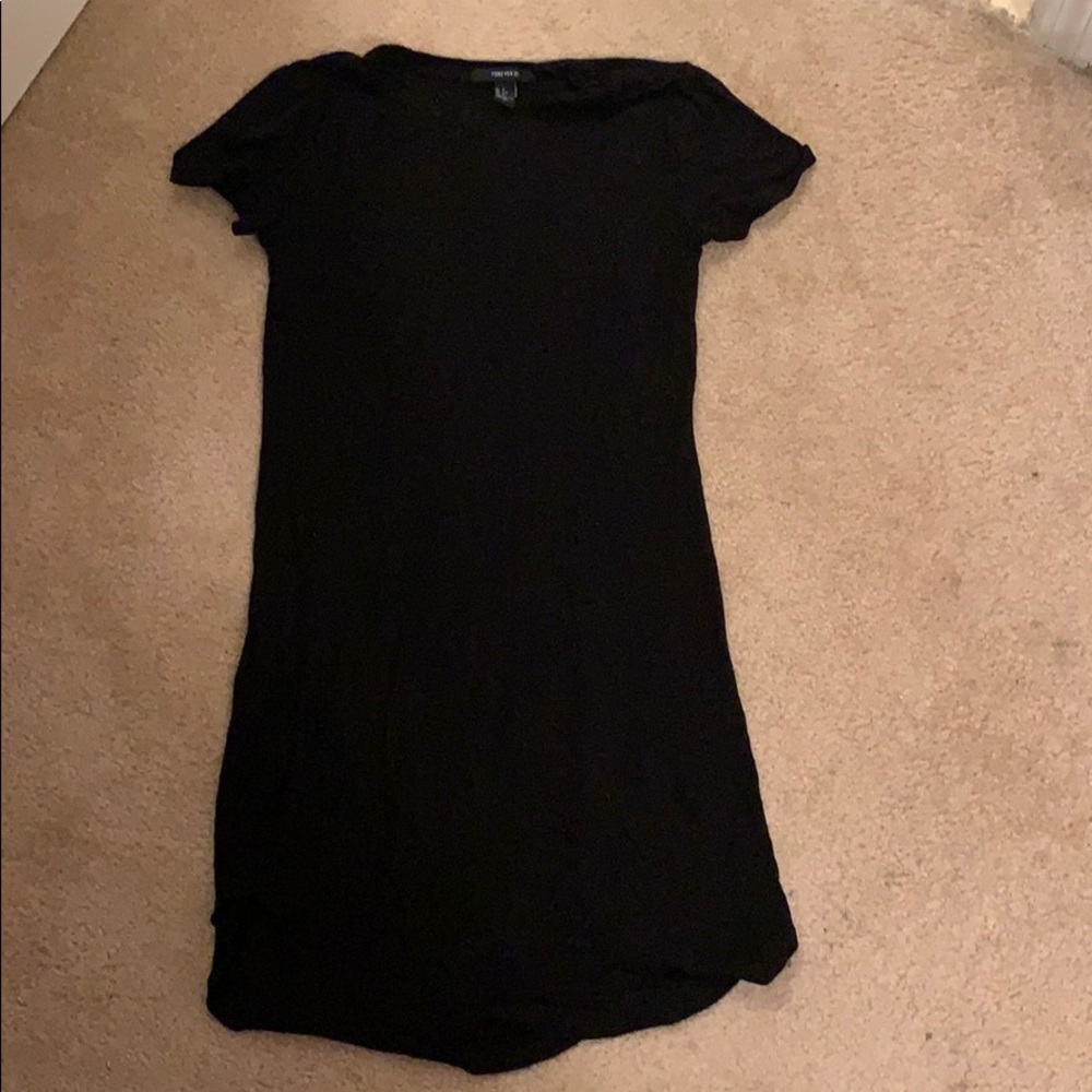 Black Cotton Jersey Dress